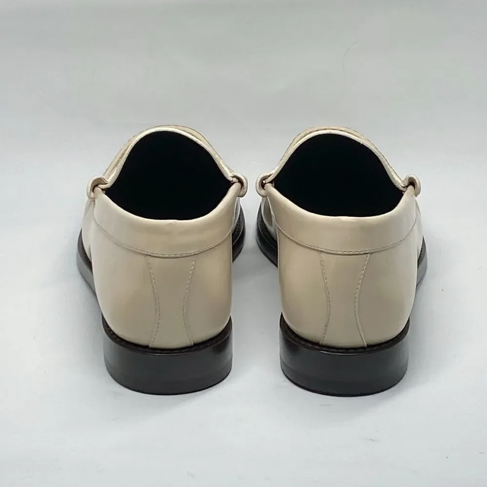 Celine Luco Triomphe in polished bull loafers size 39